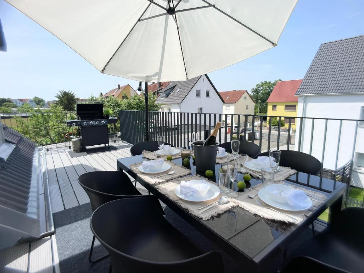 M-Style 04 Apartment Mit Balkon Und Gasgrill, 24H Self-Check-In, Free Parking, Netflix Nuremberg Extérieur photo
